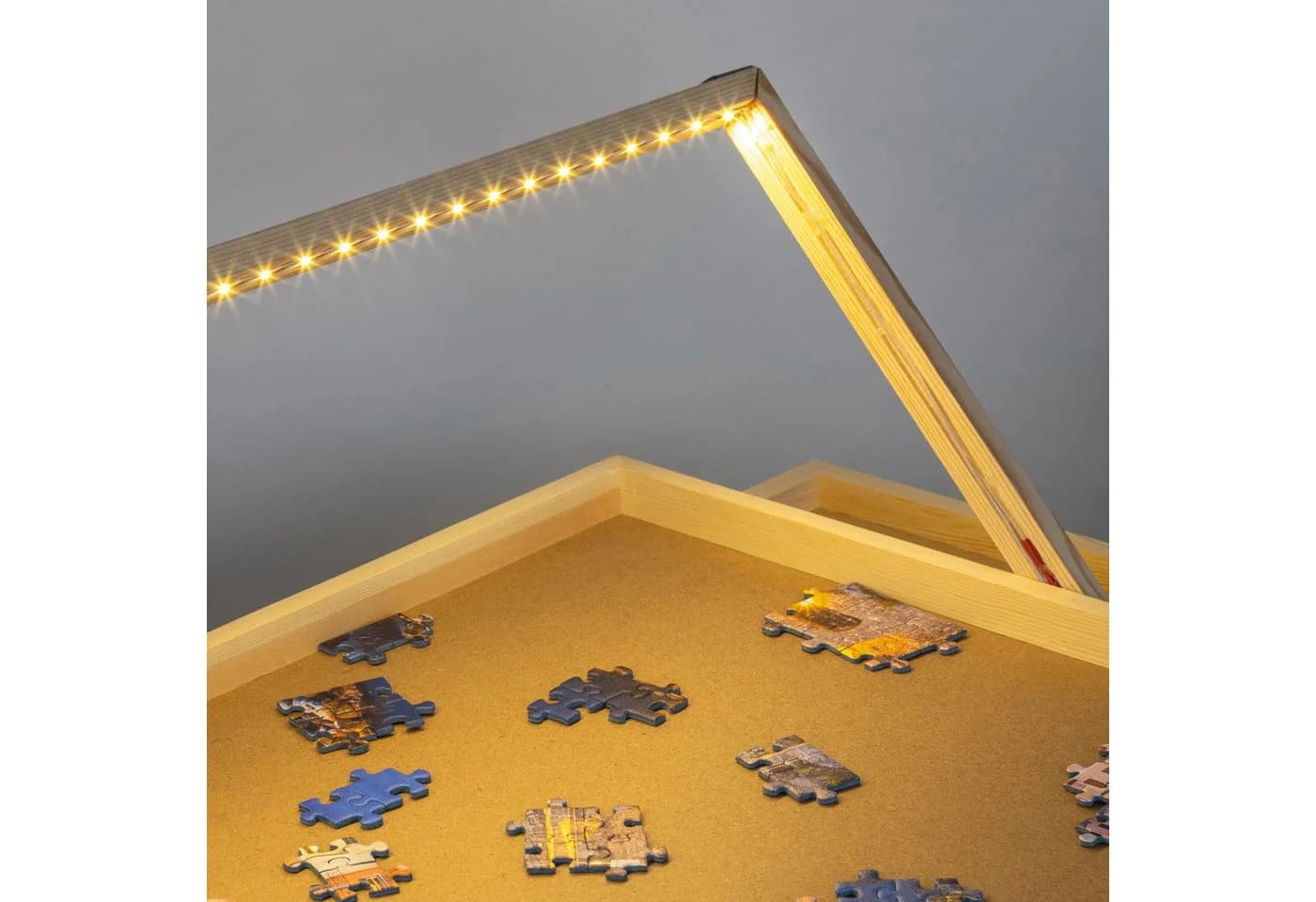 Haushalt International Puzzlebrett mit LED-Beleuchtung und 4 Auszügen - Bild 4