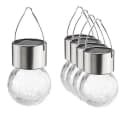 Ab ins Grüne LED Solar Hängeleuchte 5er-Set Crackle Glas Warmweiß Bild 1
