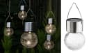 Ab ins Grüne LED Solar Hängeleuchte 5er-Set Crackle Glas Warmweiß Bild 2