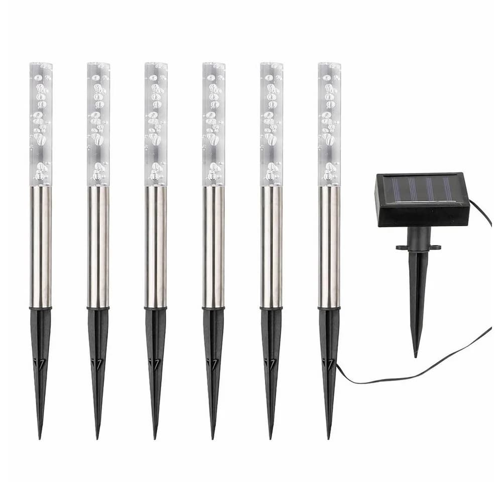 Haushalt International LED Solarleuchte Bubbles 6er Set Farbwechsel - Bild 5
