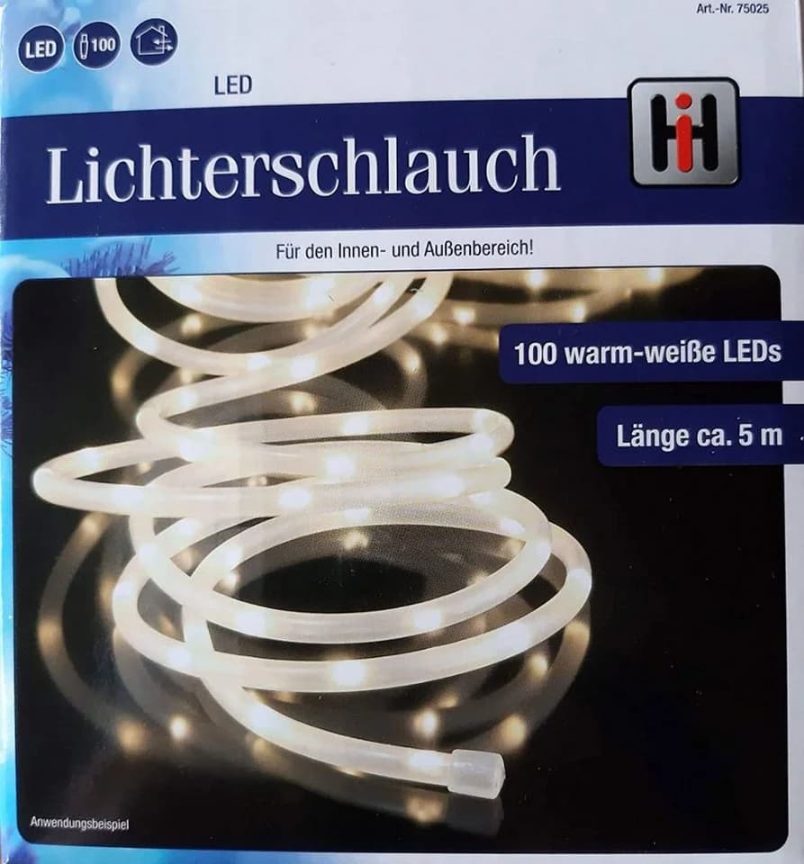 HI LED Lichtleiste 5m 100 LEDs warmweiß IP44 - Bild 2