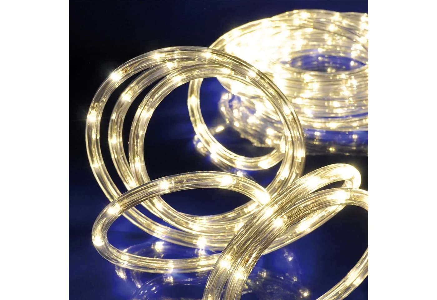 Haushalt International LED-Lichterschlauch 6m 120 warmweiße LEDs Kunststoff