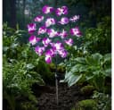 Haushalt International LED Solarleuchte Orchidee Blume Gartenlicht Bild 3