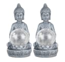 Haushalt International LED Solarleuchte Buddha Figur Warmweiß Farbwechsel Bild 1