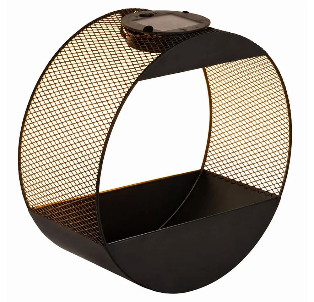 Haushalt International Solar Wandlampe mit Pflanzgefäß Schwarz 2er Set - Bild 5