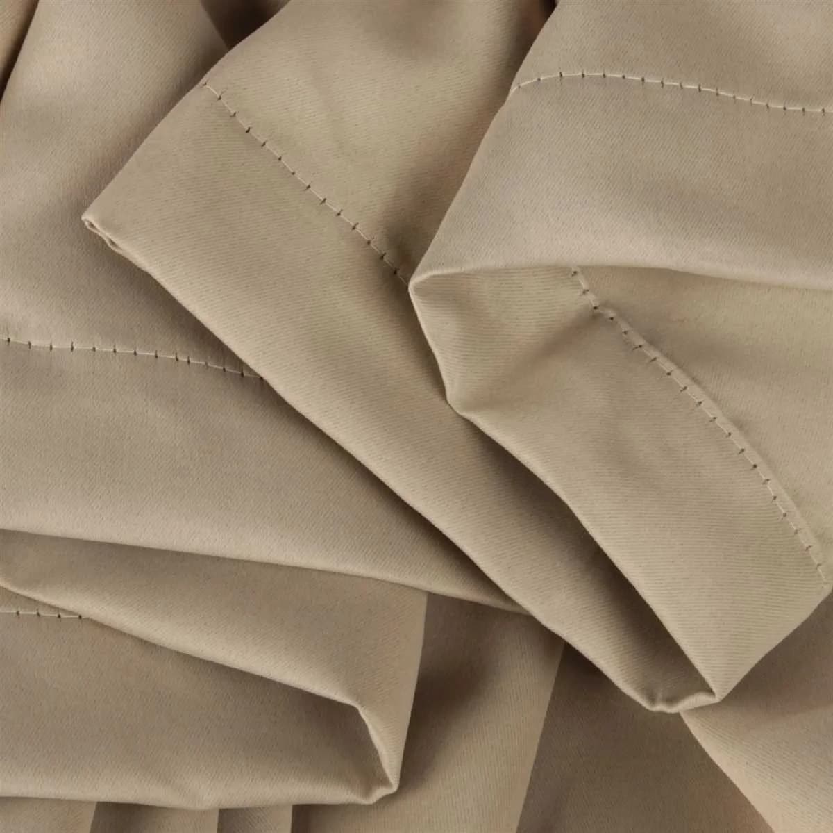 Arsvita Verdunkelungsvorhang Shadow Beige Ösen 1er-Set - Bild 3