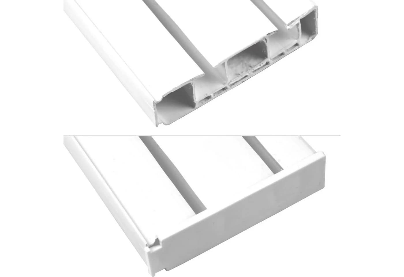 Bestlivings Seitendeckel für Gardinenschienen 2er Pack Weiß Kunststoff - Bild 5