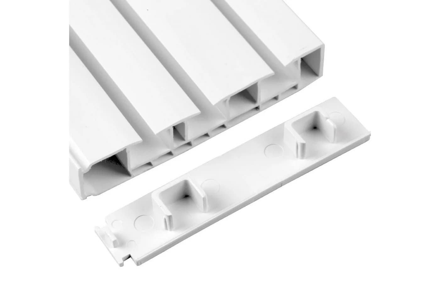 Bestlivings Gardinenstange 3-läufig Kunststoff Seitendeckel 2er Pack - Bild 2