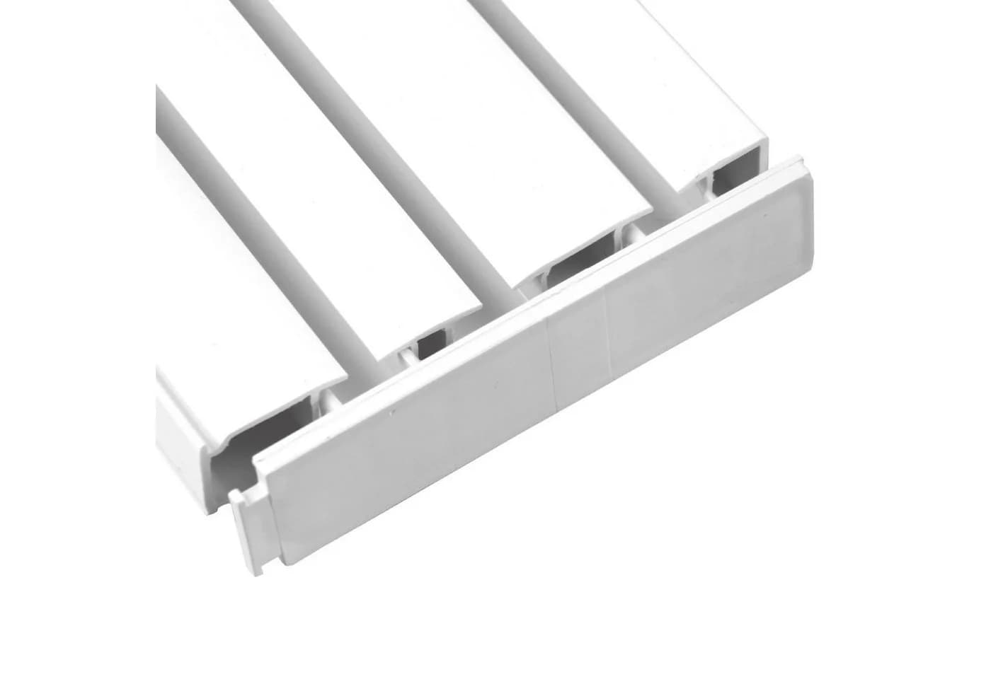 Bestlivings Gardinenstange 3-läufig Kunststoff Seitendeckel 2er Pack - Bild 3