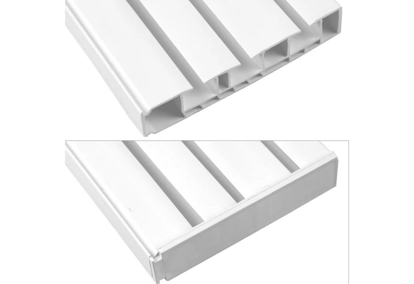 Bestlivings Gardinenstange 3-läufig Kunststoff Seitendeckel 2er Pack - Bild 5