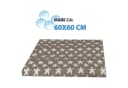 Bestlivings Waschmaschinenbezug Grau Frottee-Steppung mit Gummizug Bild 1