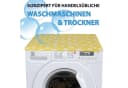 Bestlivings Waschmaschinenbezug Gelb Frottee-Steppung mit Gummizug Bild 3