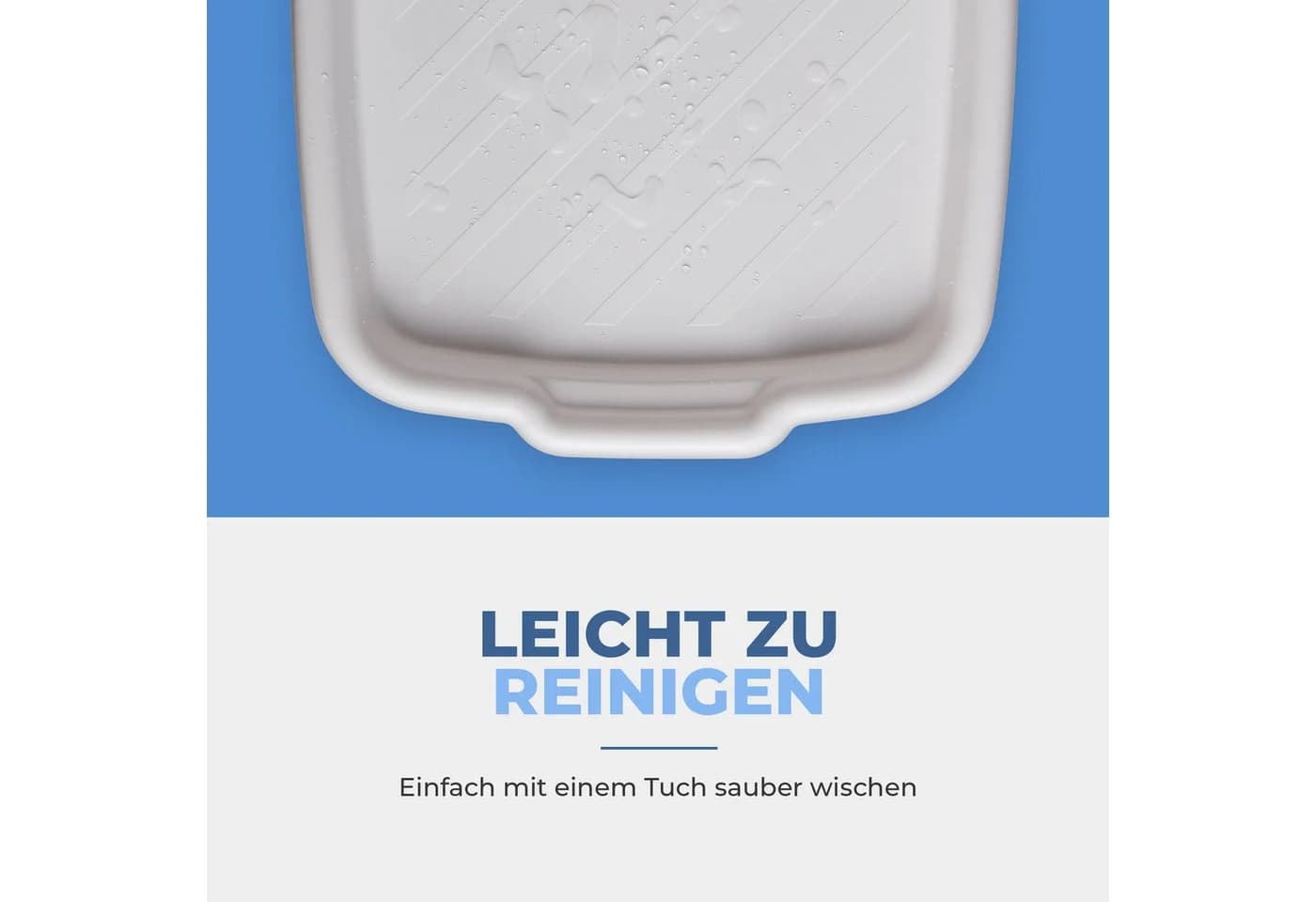 Pro Home Serviertablett Weiß Kunststoff mit Griffen - Bild 5