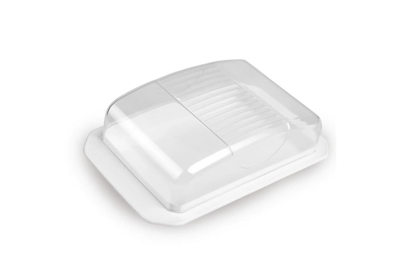 Pro Home Butterdose mit Deckel Weiß Anthrazit Kunststoff - Bild 2