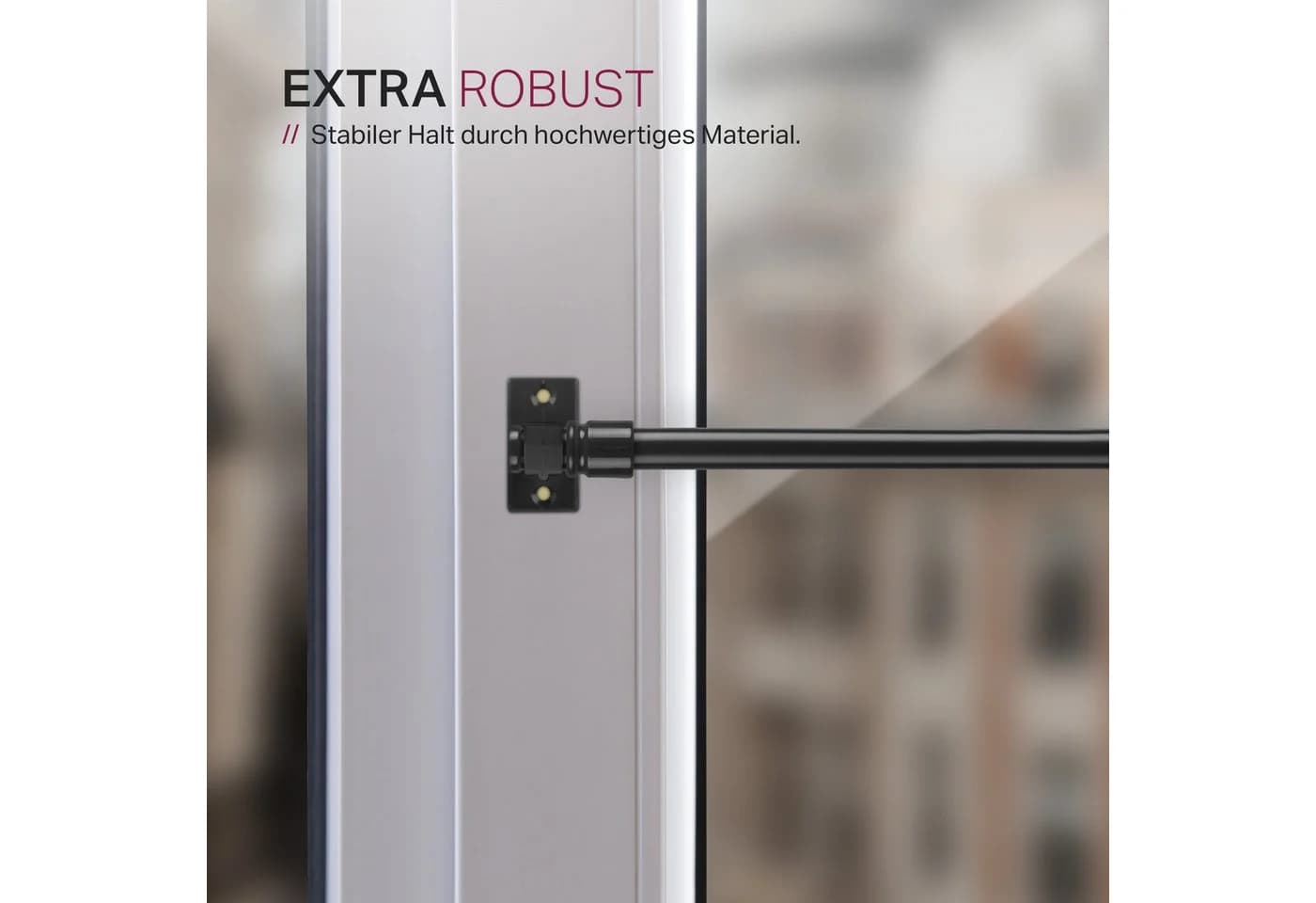 Bestlivings Caféhausstange Edelstahl 12mm Ausziehbar Ohne Bohren - Bild 5