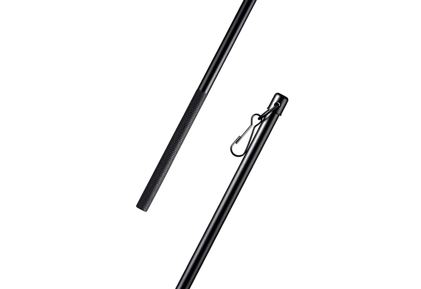 Bestlivings Schleuderstab Aluminium Schwarz mit Metallhaken - Bild 2