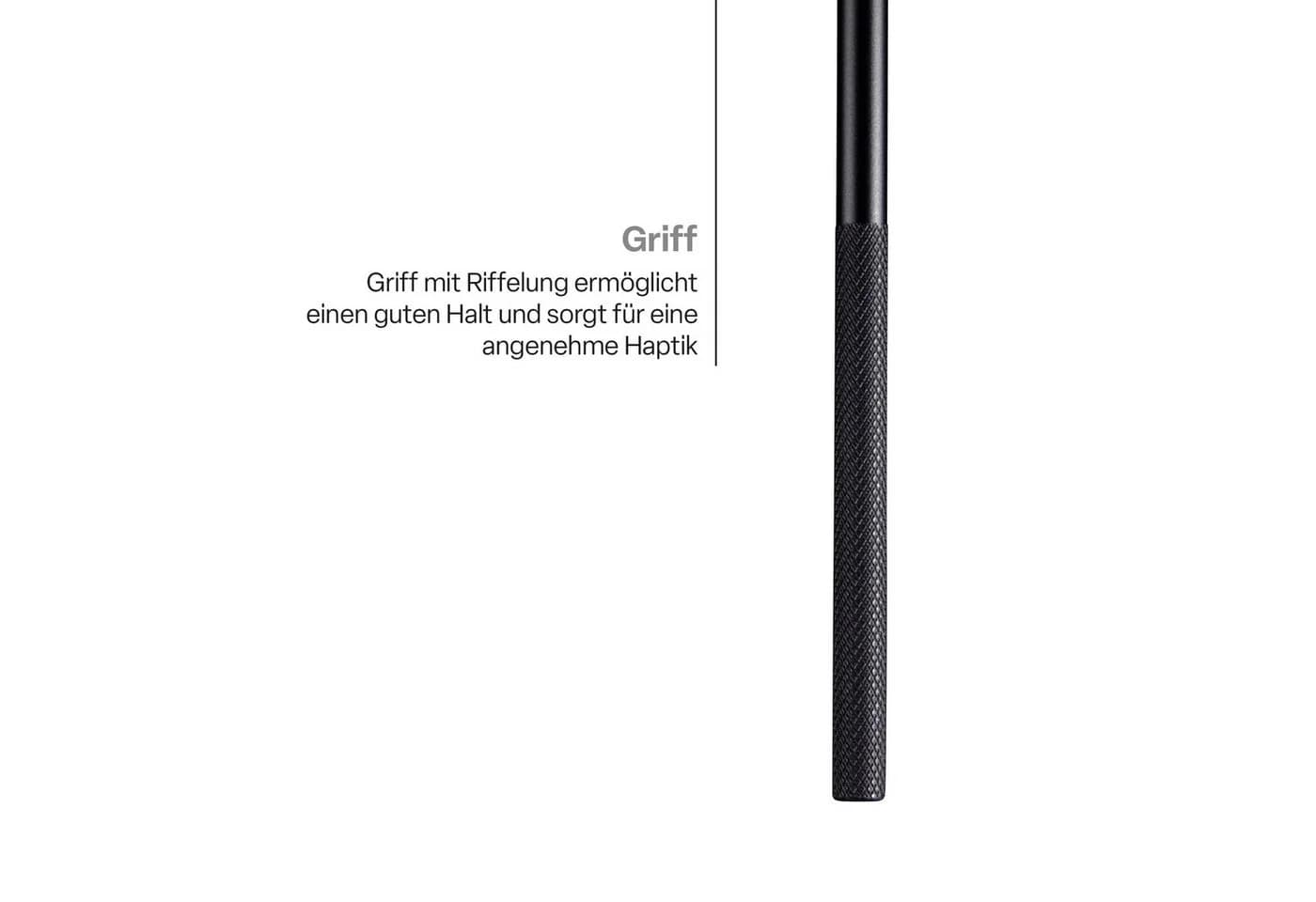 Bestlivings Schleuderstab Aluminium Schwarz mit Metallhaken - Bild 3