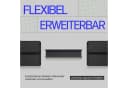 Bestlivings Gardinenschiene Innenlauf Schwarz 1-läufig Bild 5