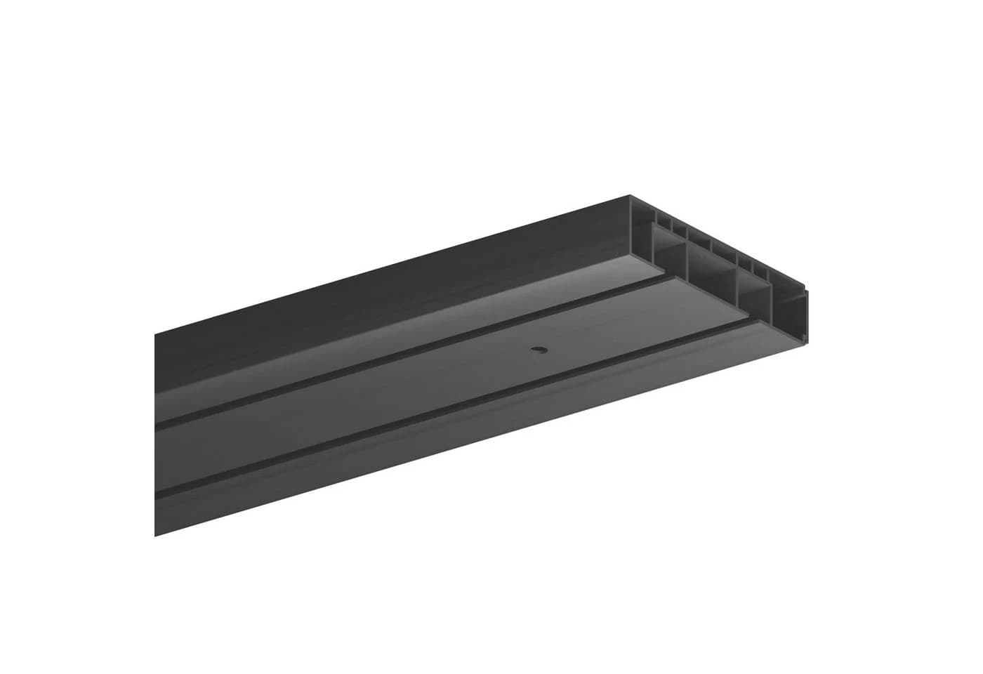 Bestlivings Gardinenschiene Innenlauf Schwarz 2-läufig Kunststoff - Bild 2