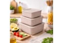 Pro Home Vorratsdose Set 3-teilig Beige Kunststoff BPA-frei Bild 1