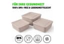 Pro Home Vorratsdose Set 3-teilig Beige Kunststoff BPA-frei Bild 3