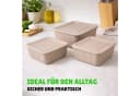 Pro Home Vorratsdose Set 3-teilig Beige Kunststoff BPA-frei Bild 4