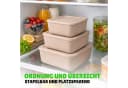 Pro Home Vorratsdose Set 3-teilig Beige Kunststoff BPA-frei Bild 5