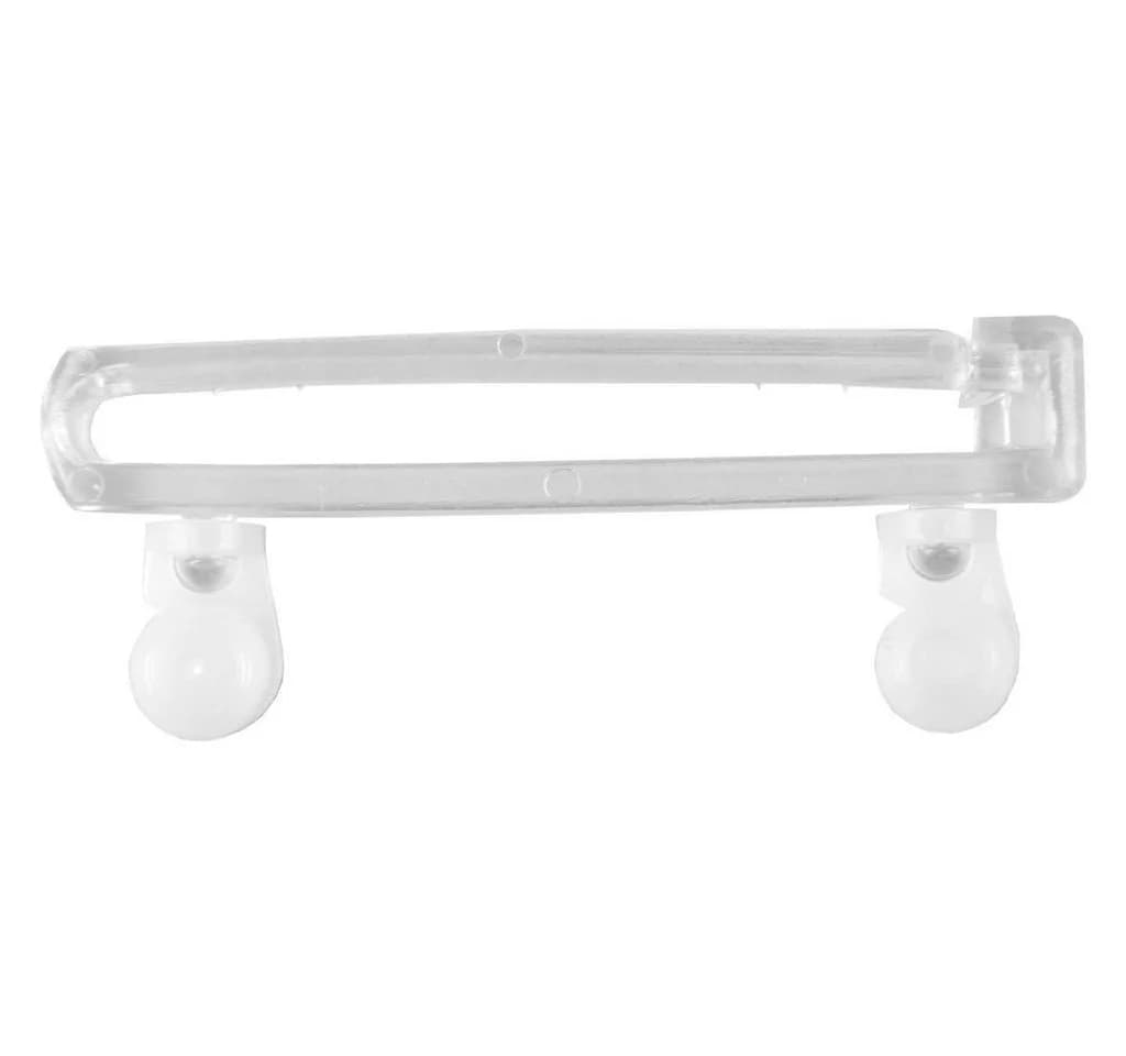 Clever-Kauf-24 Schlaufengleiter Transparent 5cm 8 Stück mit Röllchen