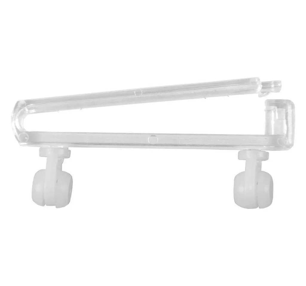 Clever-Kauf-24 Schlaufengleiter Transparent 5cm 8 Stück mit Röllchen - Bild 3