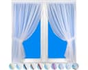 Arsvita Vorhang Transparent Voile Gardinenset Stangendurchzug Bild 1