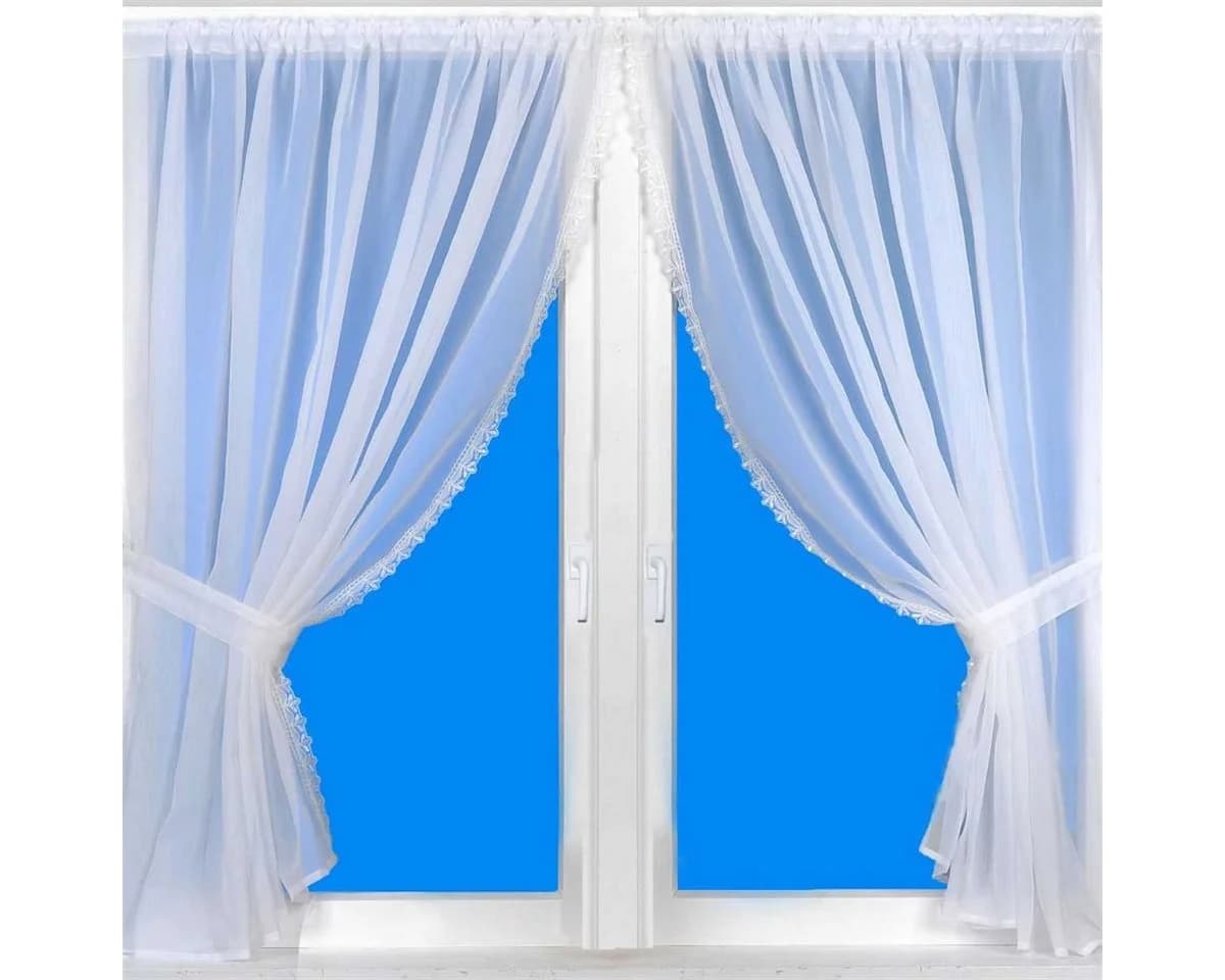 Arsvita Vorhang Transparent Voile Gardinenset Stangendurchzug - Bild 2