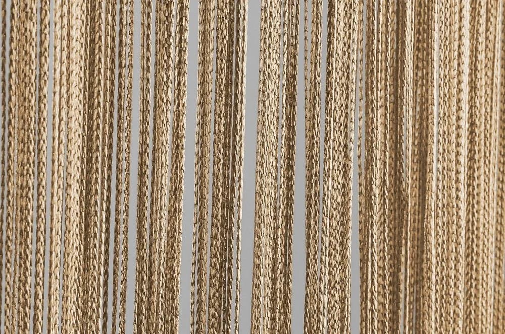 Arsvita Fadenvorhang Prince Beige Stangendurchzug Kürzbar - Bild 2