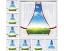 Arsvita Vorhang Transparent Stangendurchzug Gardinenset Voile Bild 4