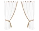 Arsvita Gardinenset Schlaufenvorhang Transparent Beige Landhausstil Bild 2