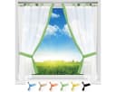 Arsvita Gardinenset Schlaufenschal Grün Transparent mit Raffhalter Bild 2