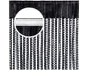 Arsvita Fadengardine Transparent Schwarz mit Metallic-Effekt Bild 1