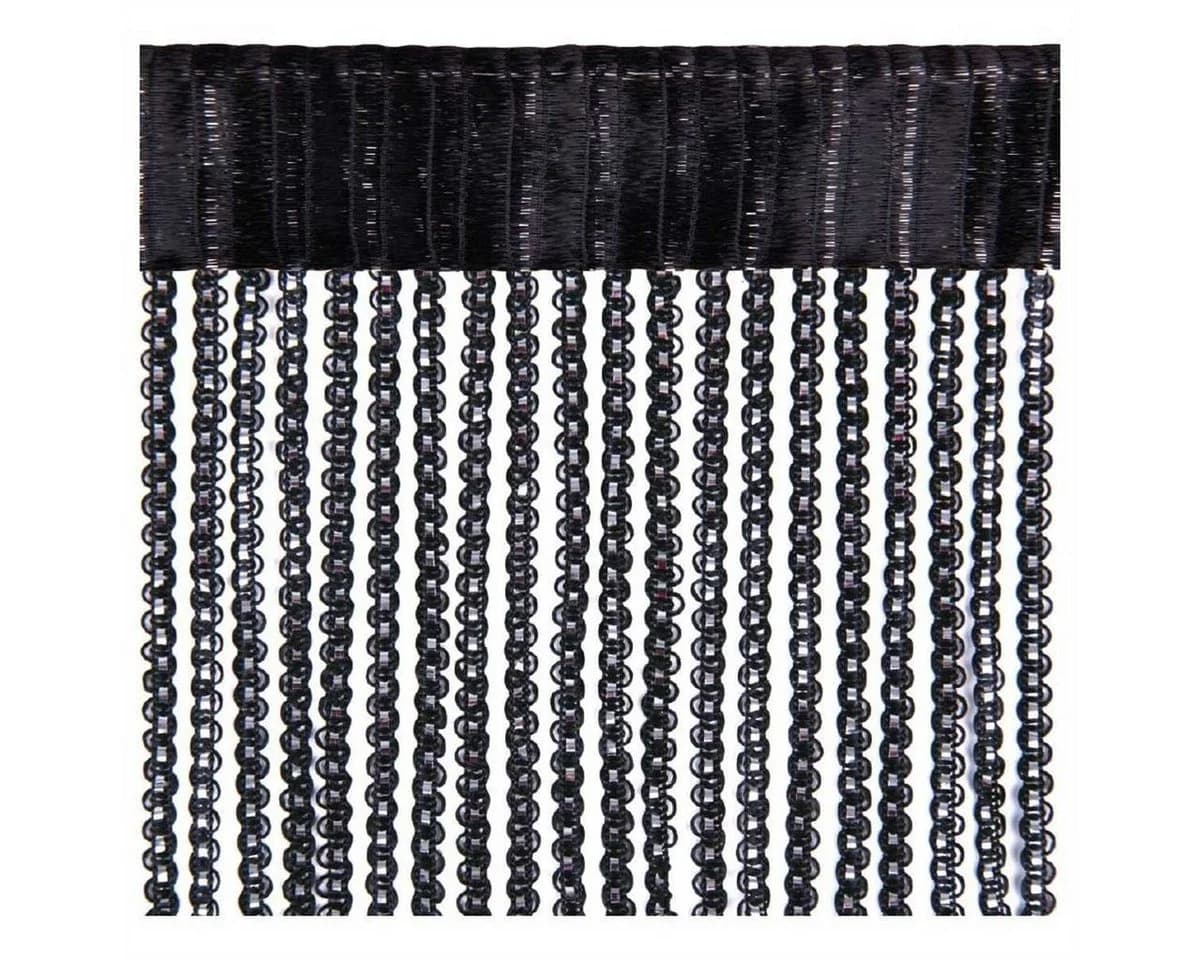 Arsvita Fadengardine Transparent Schwarz mit Metallic-Effekt - Bild 3
