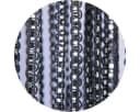 Arsvita Fadengardine Transparent Schwarz mit Metallic-Effekt Bild 5