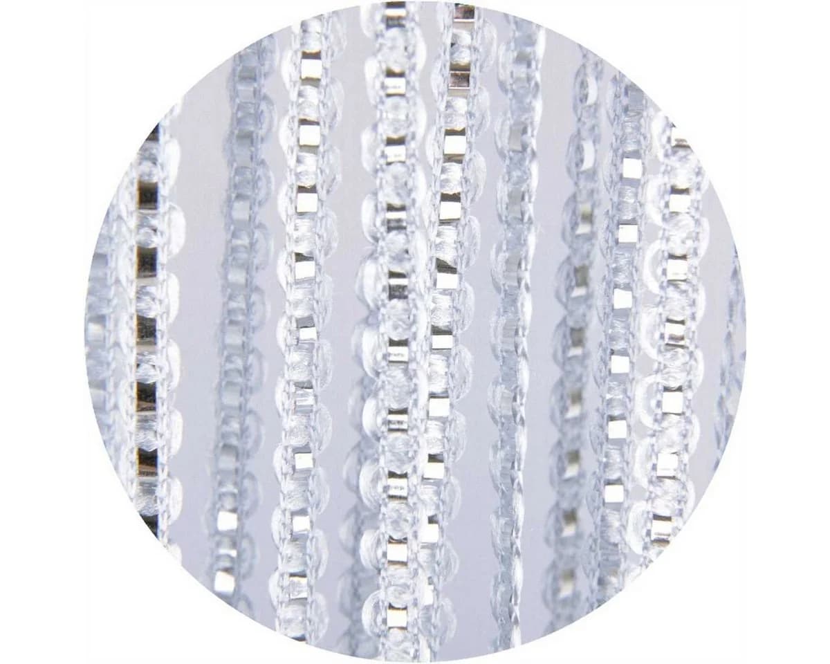 Arsvita Fadengardine Silber Transparent Metallic-Effekt mit Stangendurchzug - Bild 5