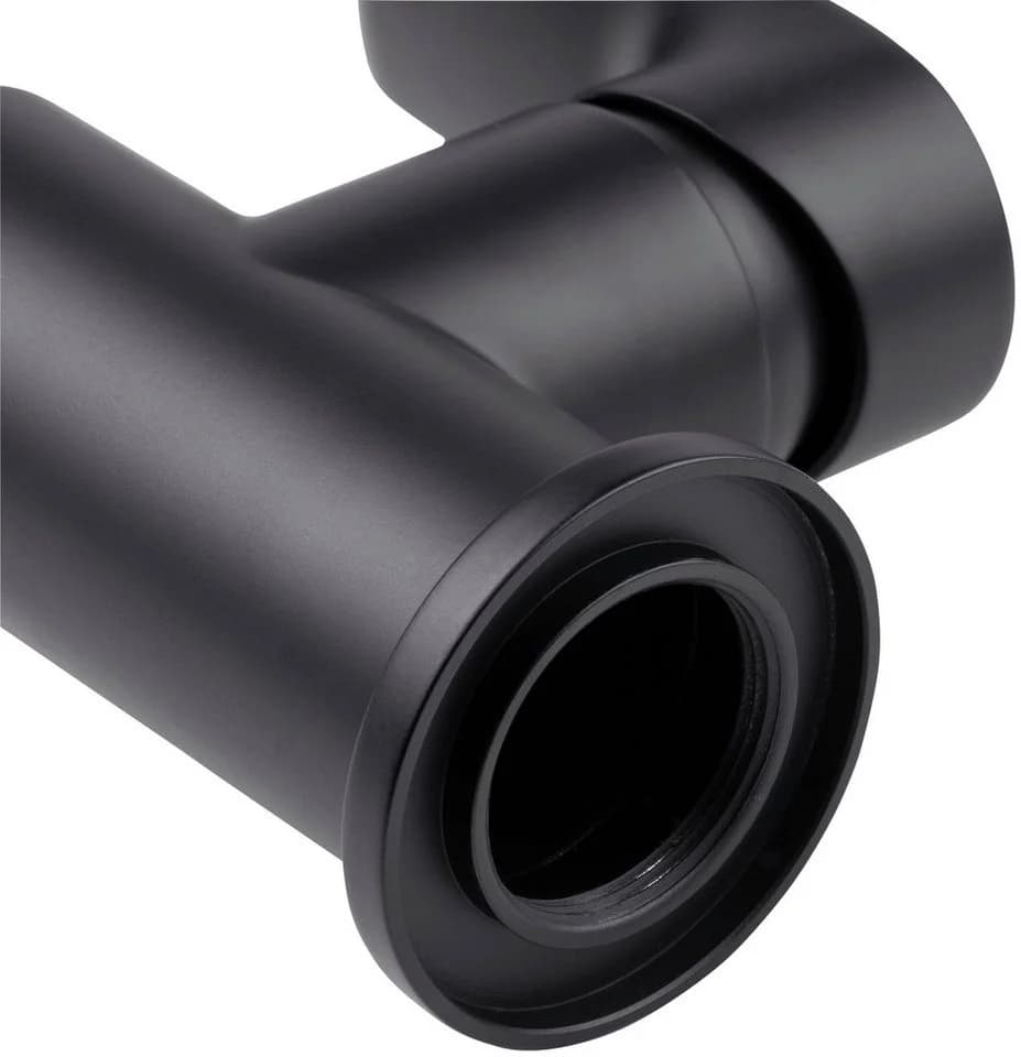 CORNAT Spültischarmatur Noir Round Schwarz Einhebelmischer Industrial Look - Bild 4