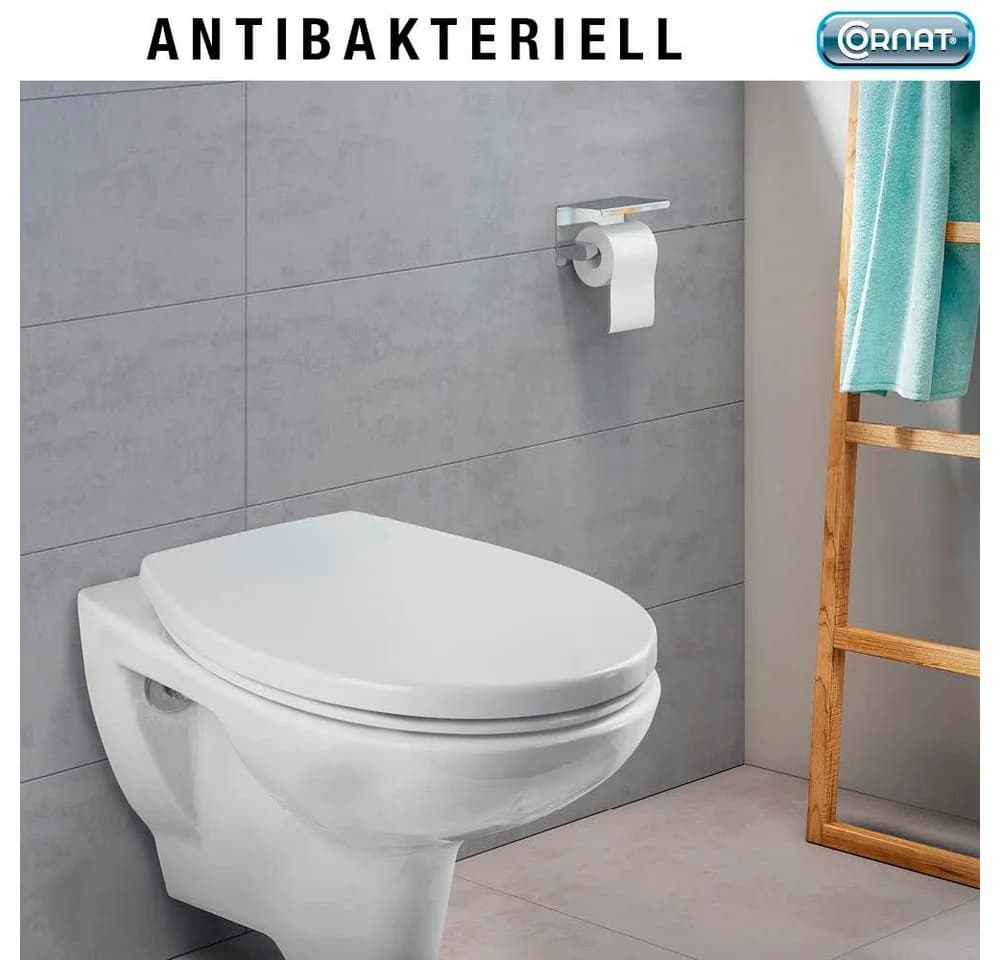 CORNAT WC-Sitz PREMIUM 10 Weiß mit Soft-Close-Funktion