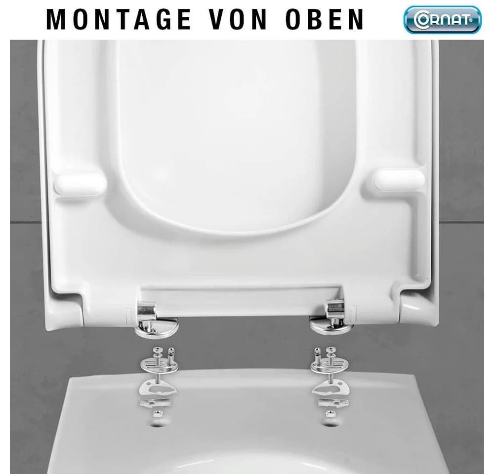 CORNAT WC-Sitz PREMIUM 10 Weiß mit Soft-Close-Funktion - Bild 3