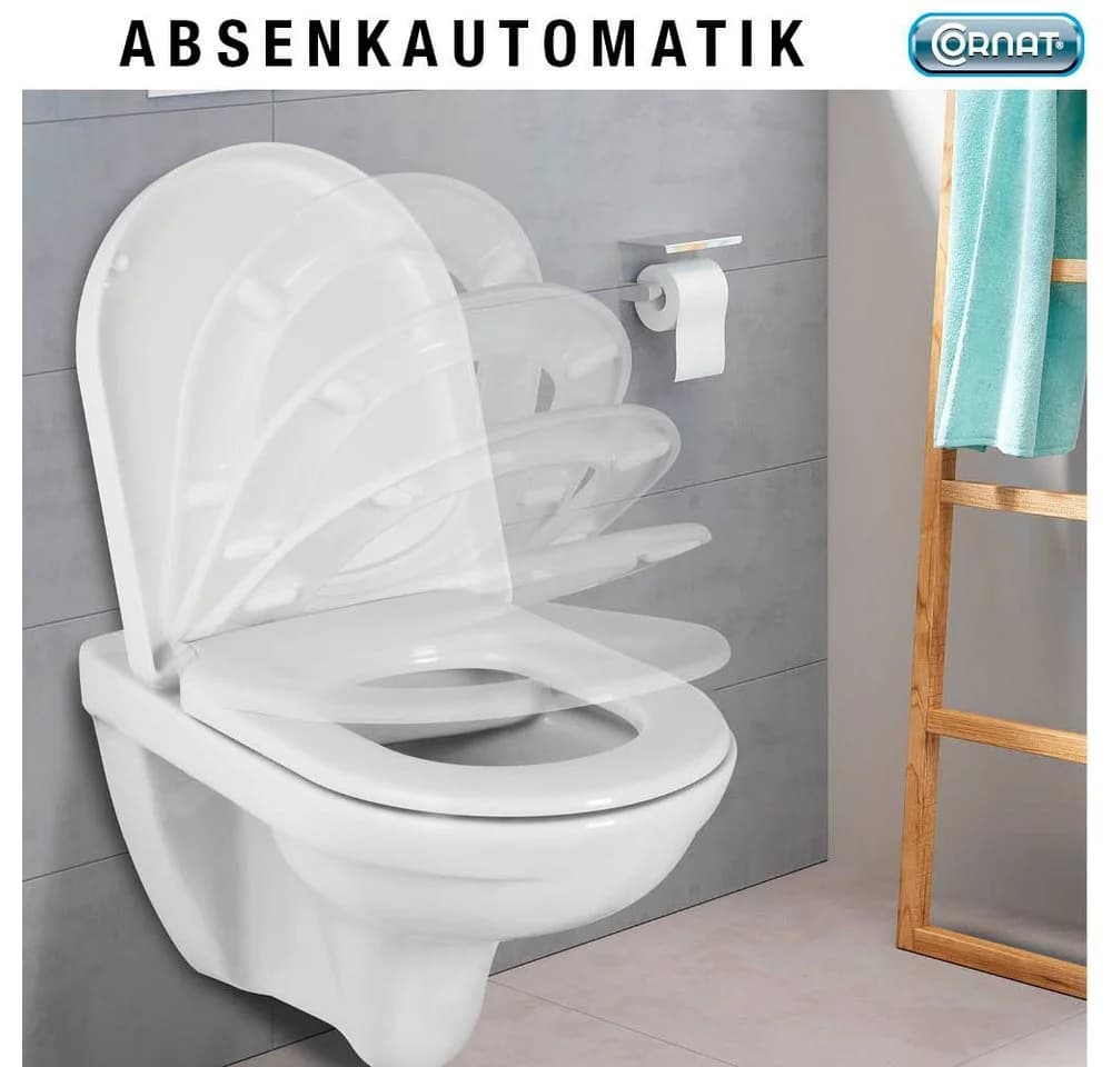 CORNAT WC-Sitz PREMIUM 10 Weiß mit Soft-Close-Funktion - Bild 4