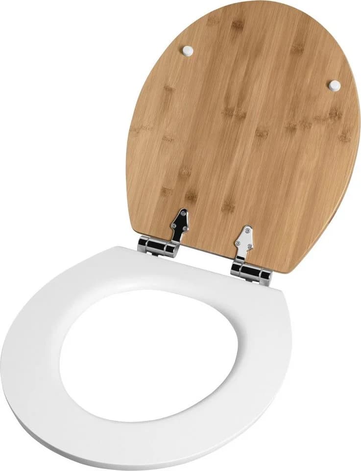 CORNAT WC-Sitz Ligna Absenkautomatik Echtholz MDF Bambus