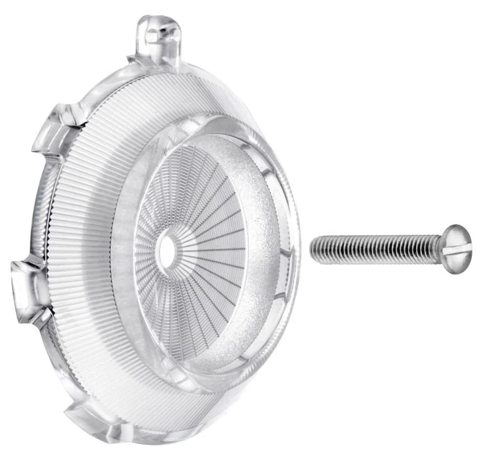 CORNAT Überlaufrosette für Badewanne Ø 75 mm Transparent