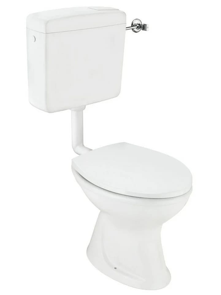 CORNAT Tiefspül-WC Komplett-Stand-Tiefspül-WC inkl. WC-Sitz