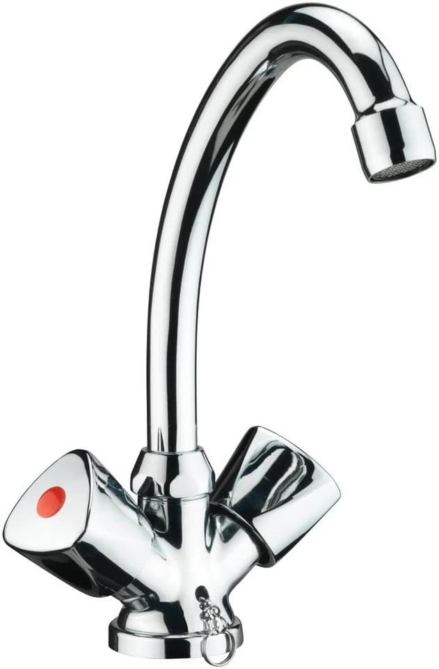 Klassisch elegante Waschtischarmatur aus Messing - Bild 2