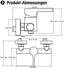 Verchromte Duscharmatur aus Messing Bild 5