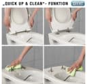 CORNAT WC-Sitz Superflaches Design Duroplast Quick up Weiß Bild 4