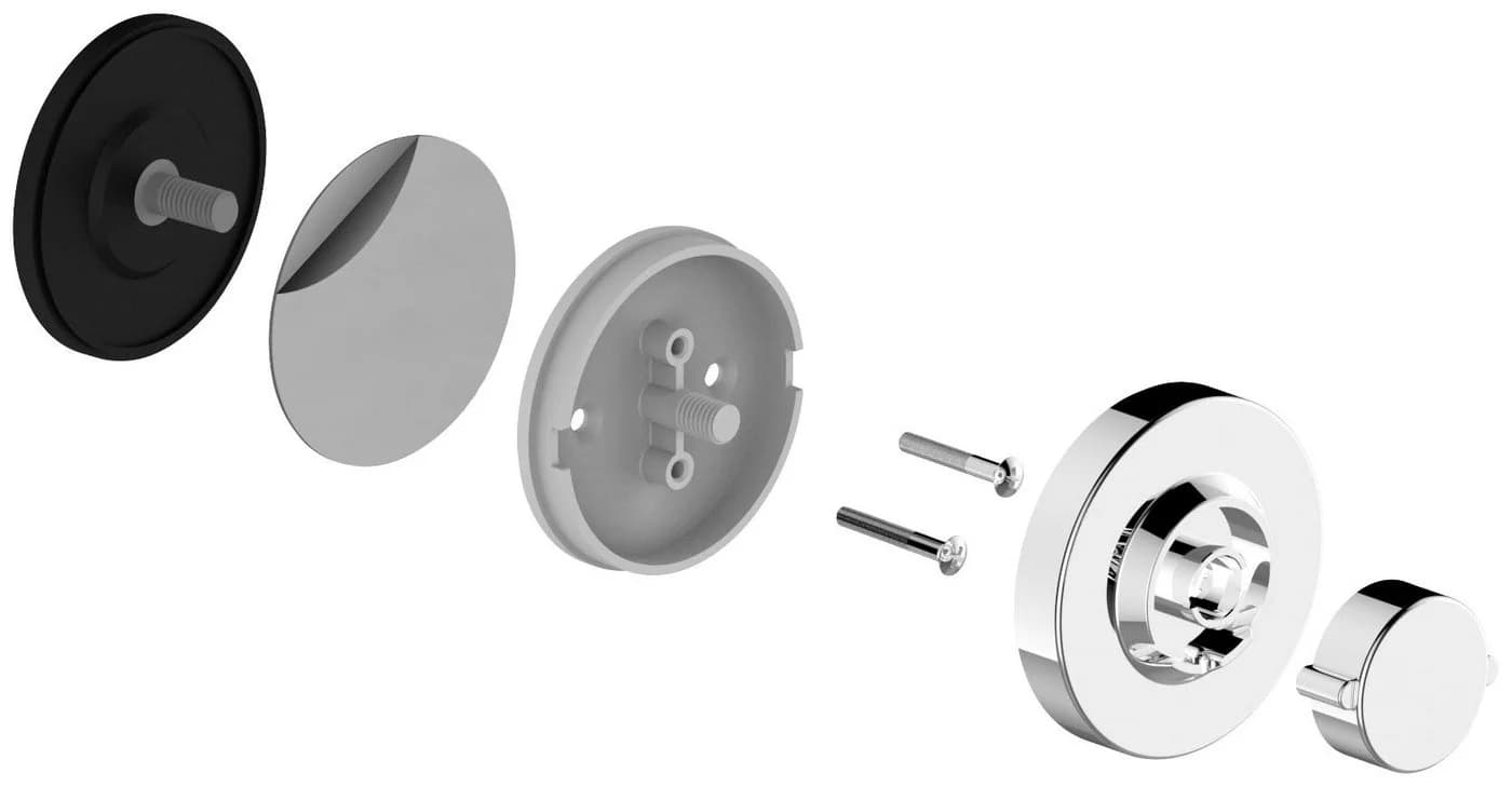 CORNAT Duschregal 3 in 1 - Extra langer & flacher Korb - Verchromt - Bild 3